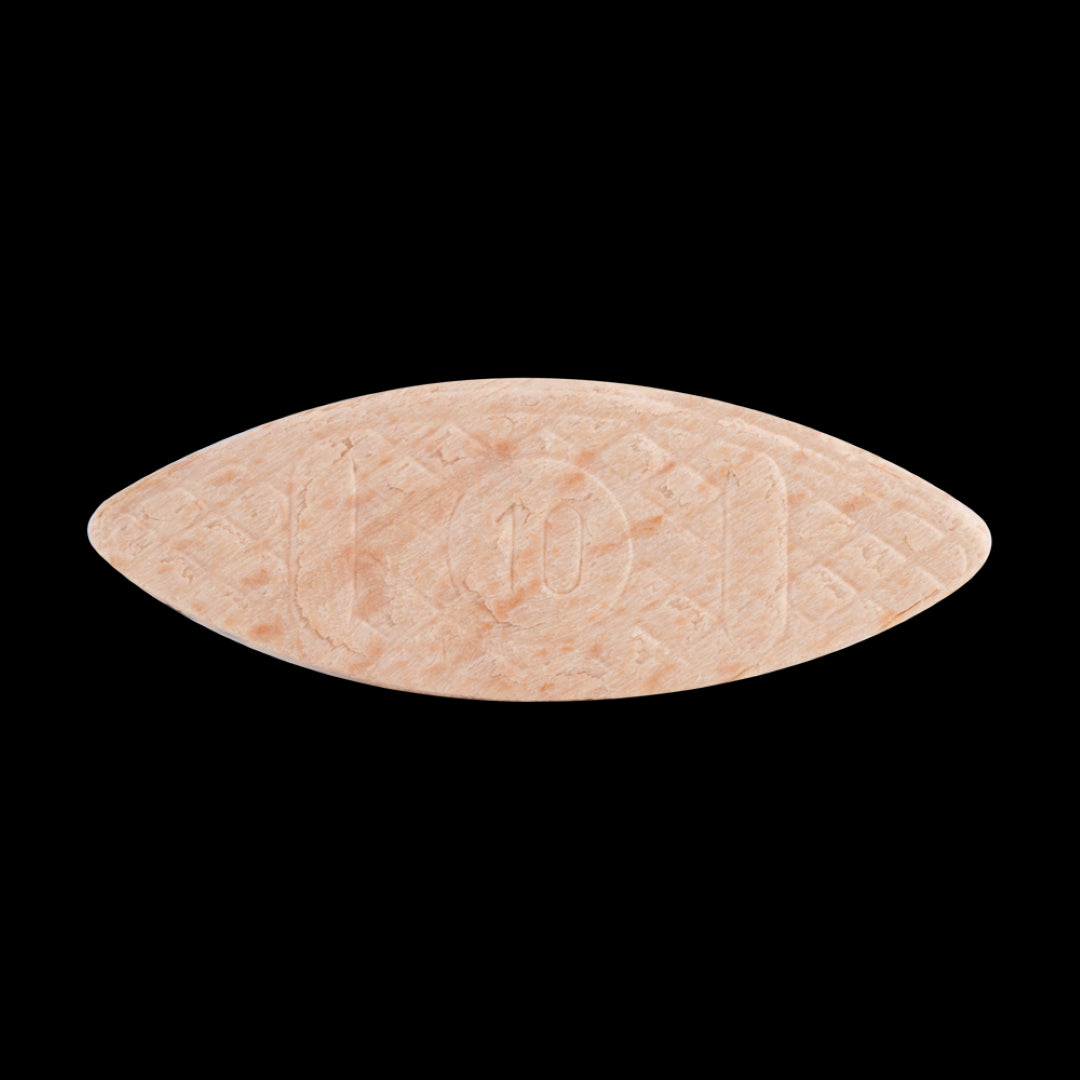 PG PROFESSIONAL No.10 Wooden Biscuits in 1000 pack, crafted from durable beech wood for strong joints in woodworking projects.