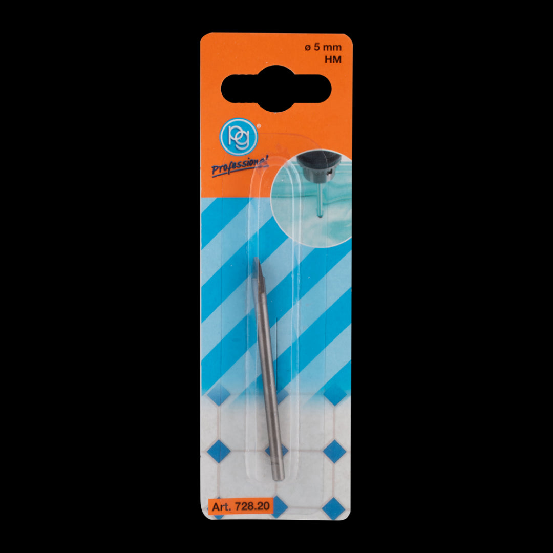 5mm Tile & Glass Drill Bit designed for precision drilling in glass, ceramics, and porcelain, featuring carbide tips for clean cuts.