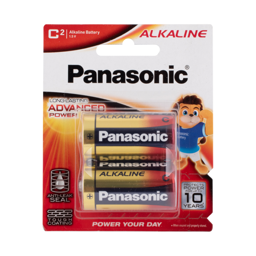 PANASONIC Alkaline Battery C - 2 Pack