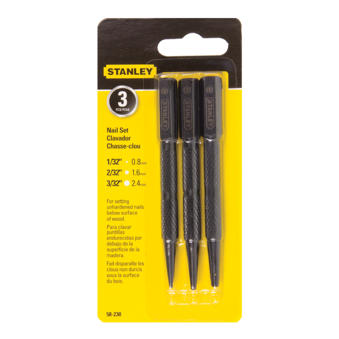 STANLEY Nail Set - 3 Pack