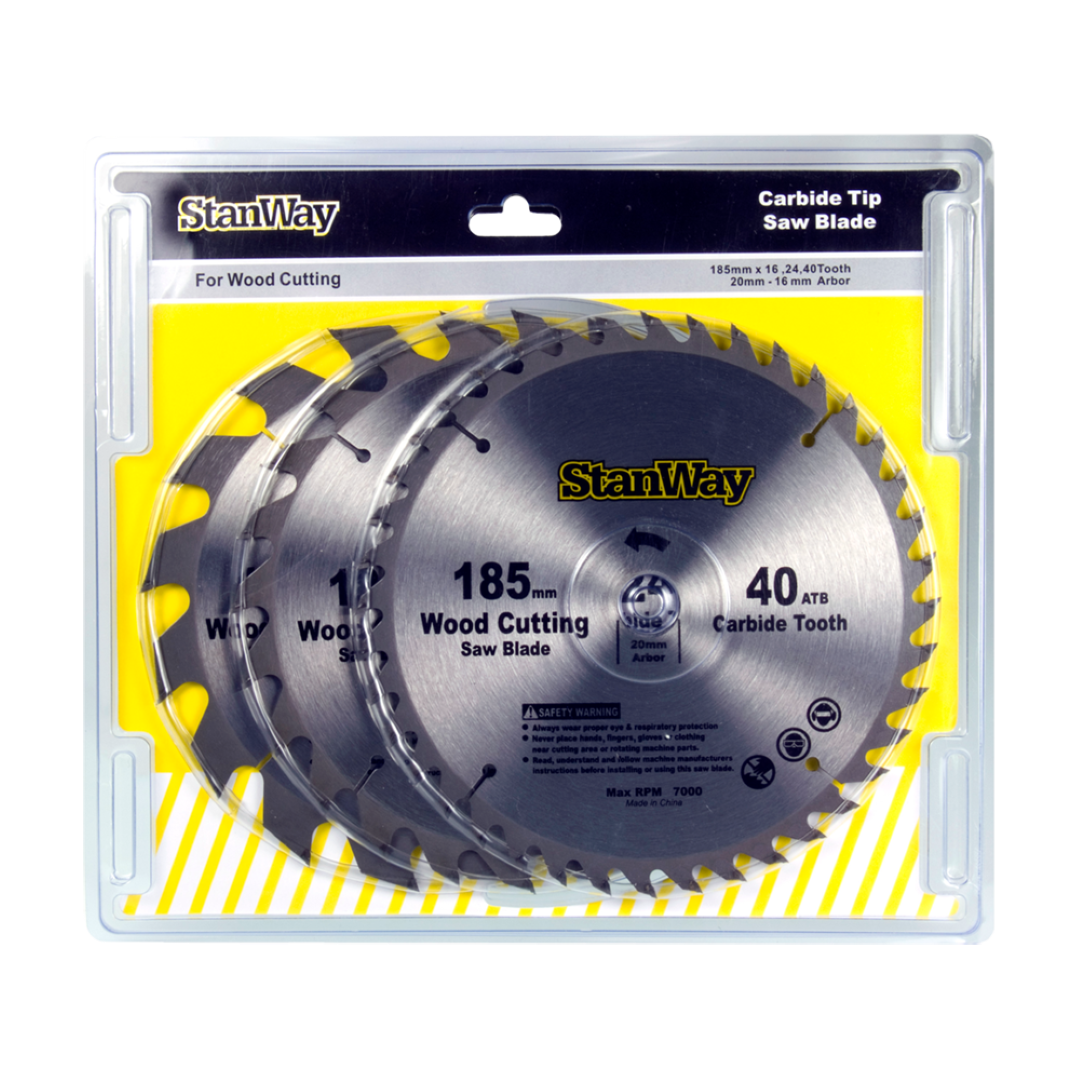 STANWAY 185mm Circular Saw Blade Set