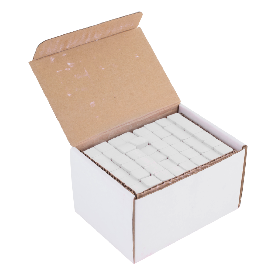 VINCO 48pc White Square Chalksticks