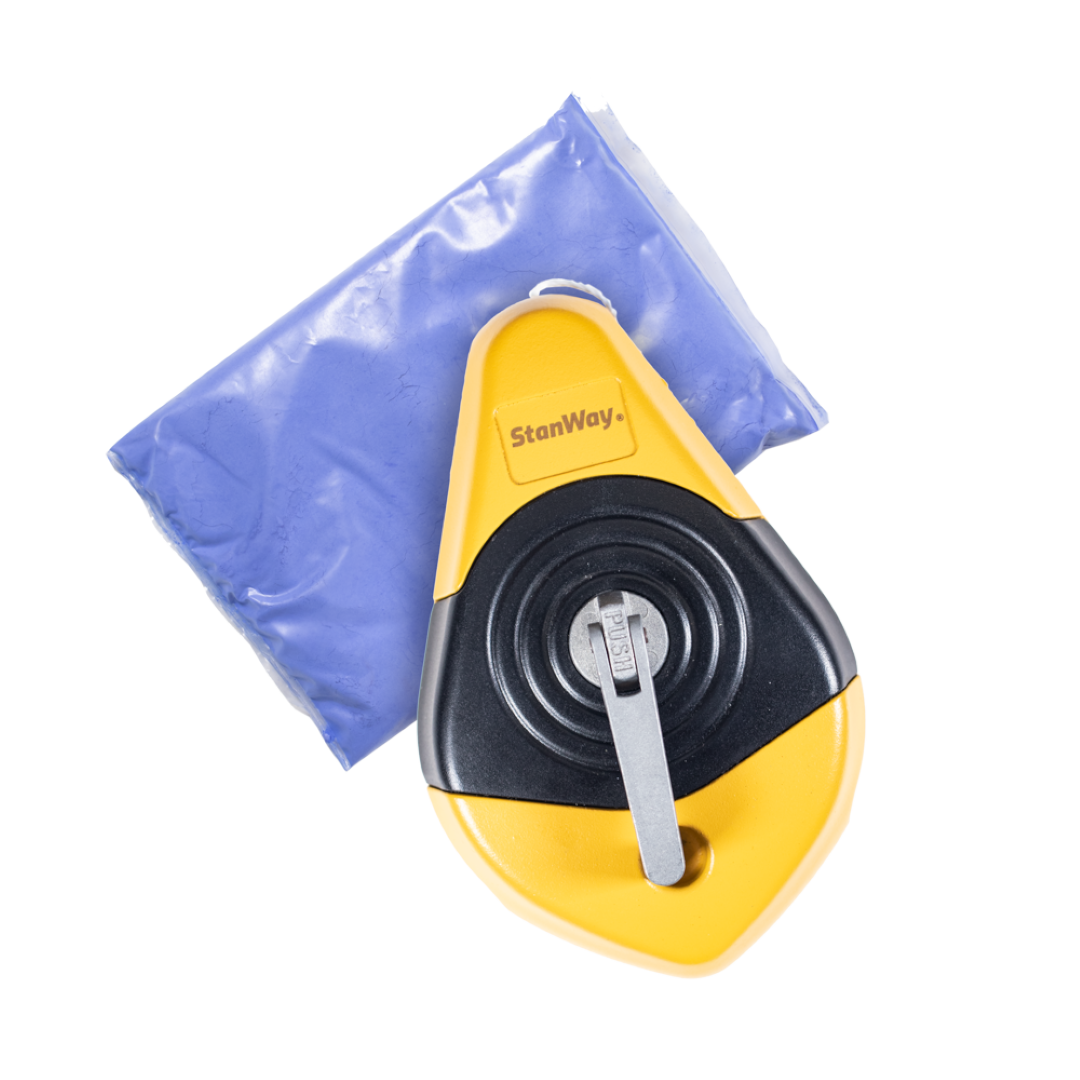 STANWAY 30m Chalk Line with Blue Marking Chalk (5:1 Rewind)