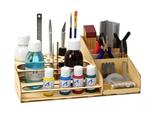 Wooden Ship - Paints & Tools Organizer
