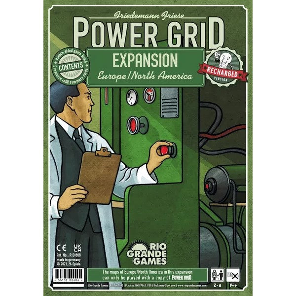 Power Grid - Europe North America Recharged - Game Expansion