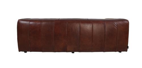 Hampshire 3-Seater Leather Sofa - Vintage Cigar Brown