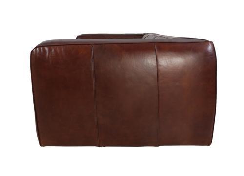Hampshire 3-Seater Leather Sofa - Vintage Cigar Brown