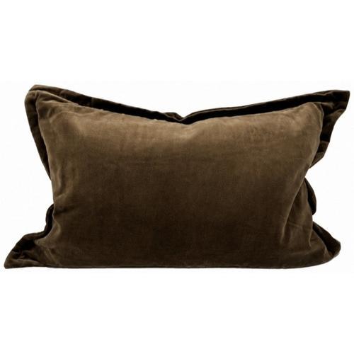 Velvet Olive Cushion Cover - Snugg & Co 400x600
