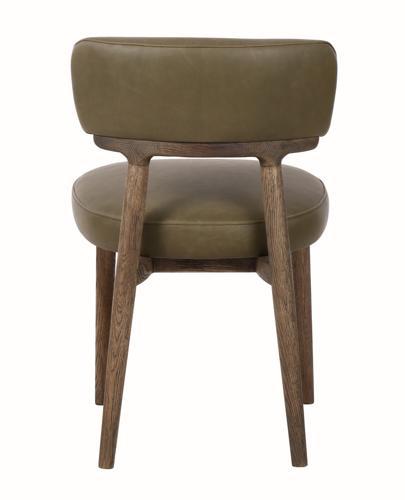 Willow Dining Chair in Olive Leather