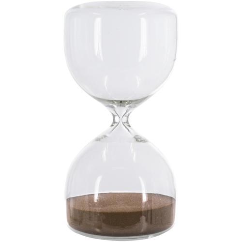 Glass Hourglass With Mocha Sand 100x100x203