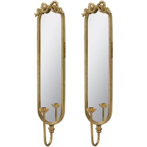 Wall Mirror Sconce Set of 2