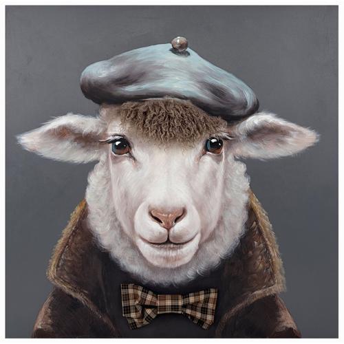 Bad Hair Day Sheep Canvas Wall Art 800x800