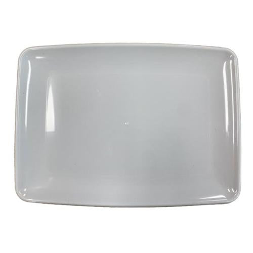White Small Serving Tray Plastic 20cm x 28cm