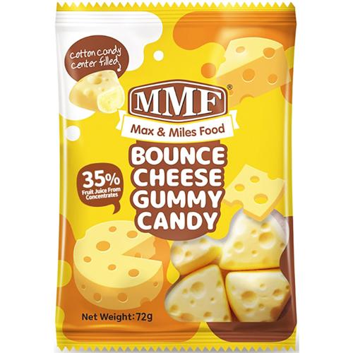 MMF Bounce Cheese Gummy Candy 72g - (Pack of 24)
