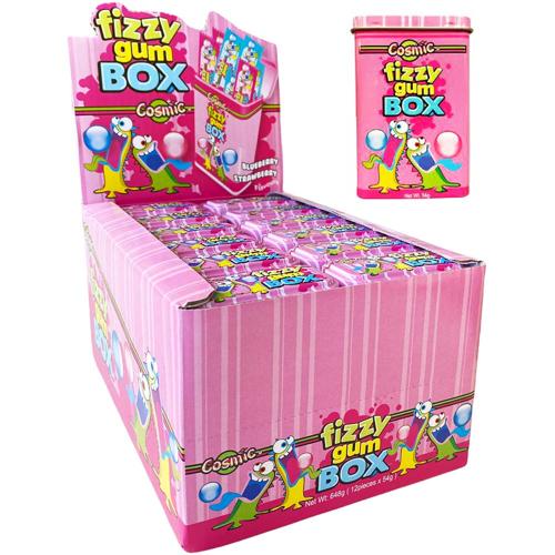 Cosmic Fizzy Gum Box 54g - (Pack of 12)