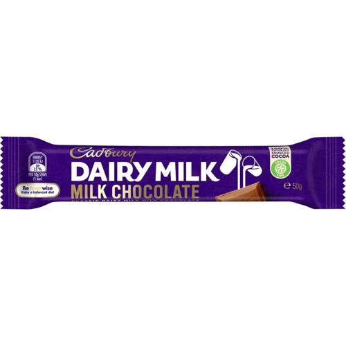 Cadbury Dairy Milk 50g - (Pack of 48)