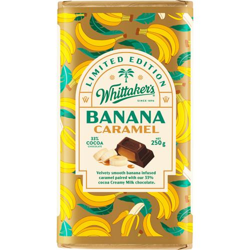Whittaker’s Block Banana Caramel 250g - (Pack of 12)