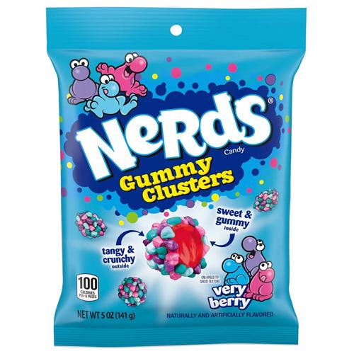 Nerds Gummy Clusters Very Berry Bag 5oz - (Pack of 12)