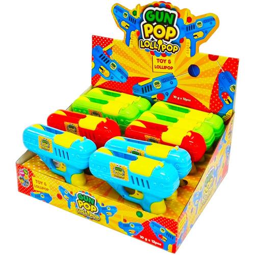 Lolliland Gun Pop Lollipop 10g - (Pack of 12)
