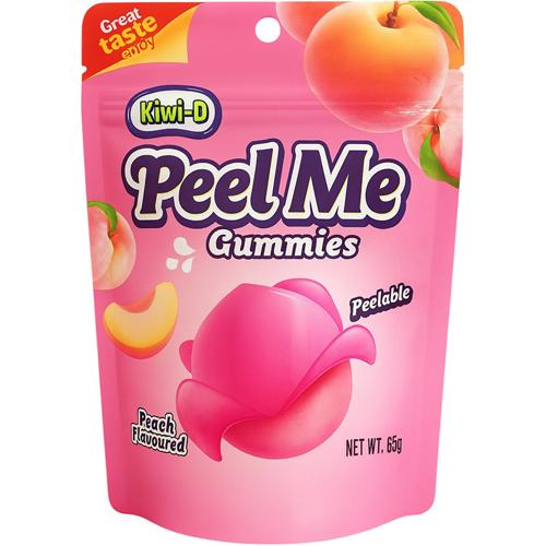 Peel Me Gummies Peach 65g - (Pack of 24)