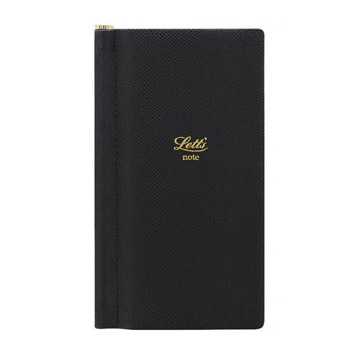 Letts Notebook Legacy Slim 85 x 152mm Black