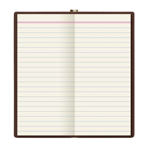 Letts Notebook Legacy Slim 85 x 152mm Chocolate