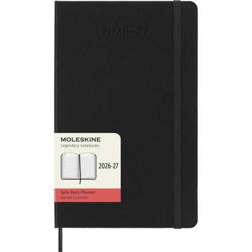 Moleskine Diary 18M Daily Hard Cover Large Black 2026/27