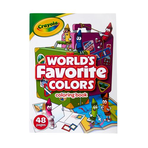 Crayola Worlds Favorite Colors Coloring & Activity Book 48 Pages