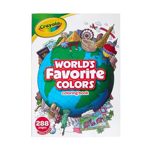 Crayola Worlds Favorite Colors Coloring Book 288 Pages