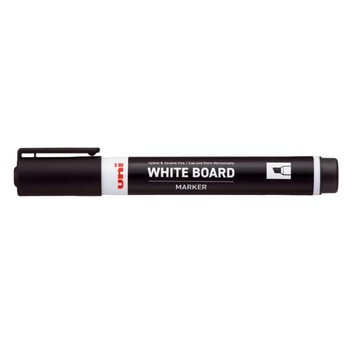 Uni Whiteboard Marker Chisel Black