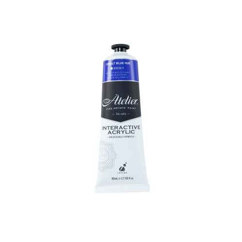 Atelier Acrylic Interactive Paints 80ml Cobalt Blue Hue