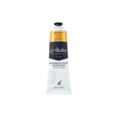 Atelier Acrylic Interactive Paints 80ml Indian Yellow