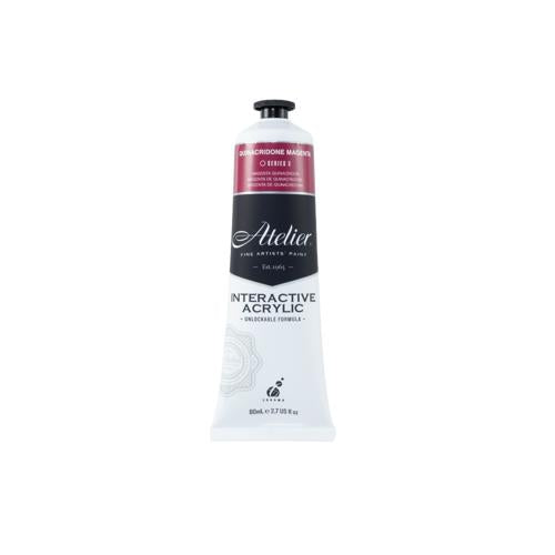 Atelier Acrylic Interactive Paints 80ml Quinacridone Magenta