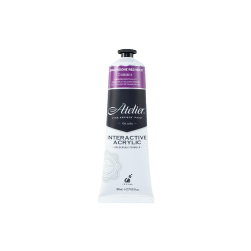 Atelier Acrylic Interactive Paints 80ml Quinacridone Red Violet