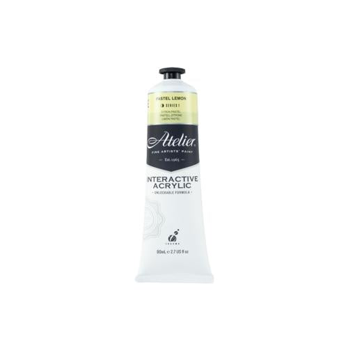 Atelier Acrylic Interactive Paints 80ml Pastel Lemon