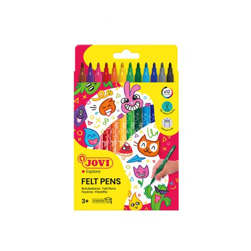 Jovi Washable Felt-Tip Pen 12 Pack