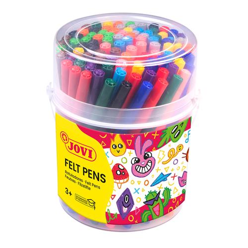 Jovi Washable Felt-Tip Pen Jar 96 Pack