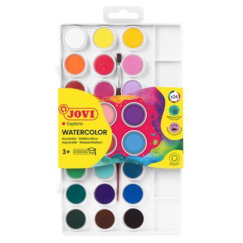 Jovi Watercolour Paint Set 22mm 24 Pack