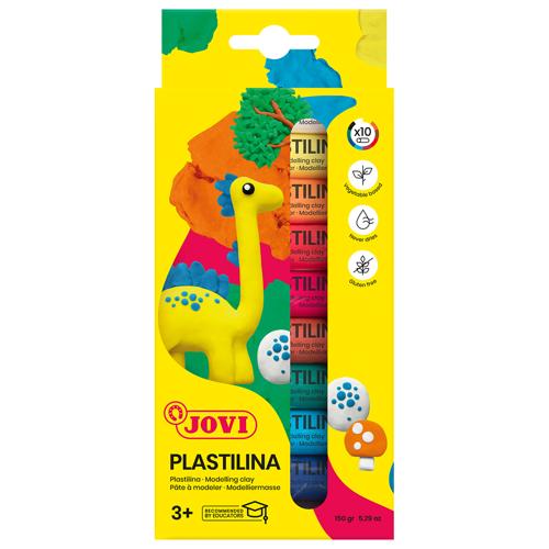 Jovi Plastalina 10 Bars 15gm Assorted