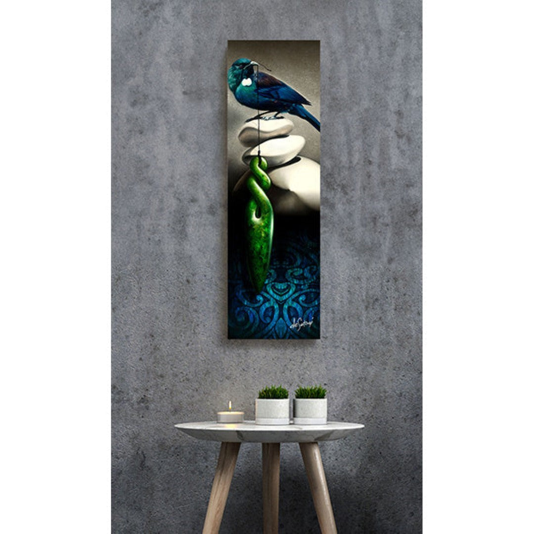 Glass Art Print - Winter Song (60 x 18.5cm)