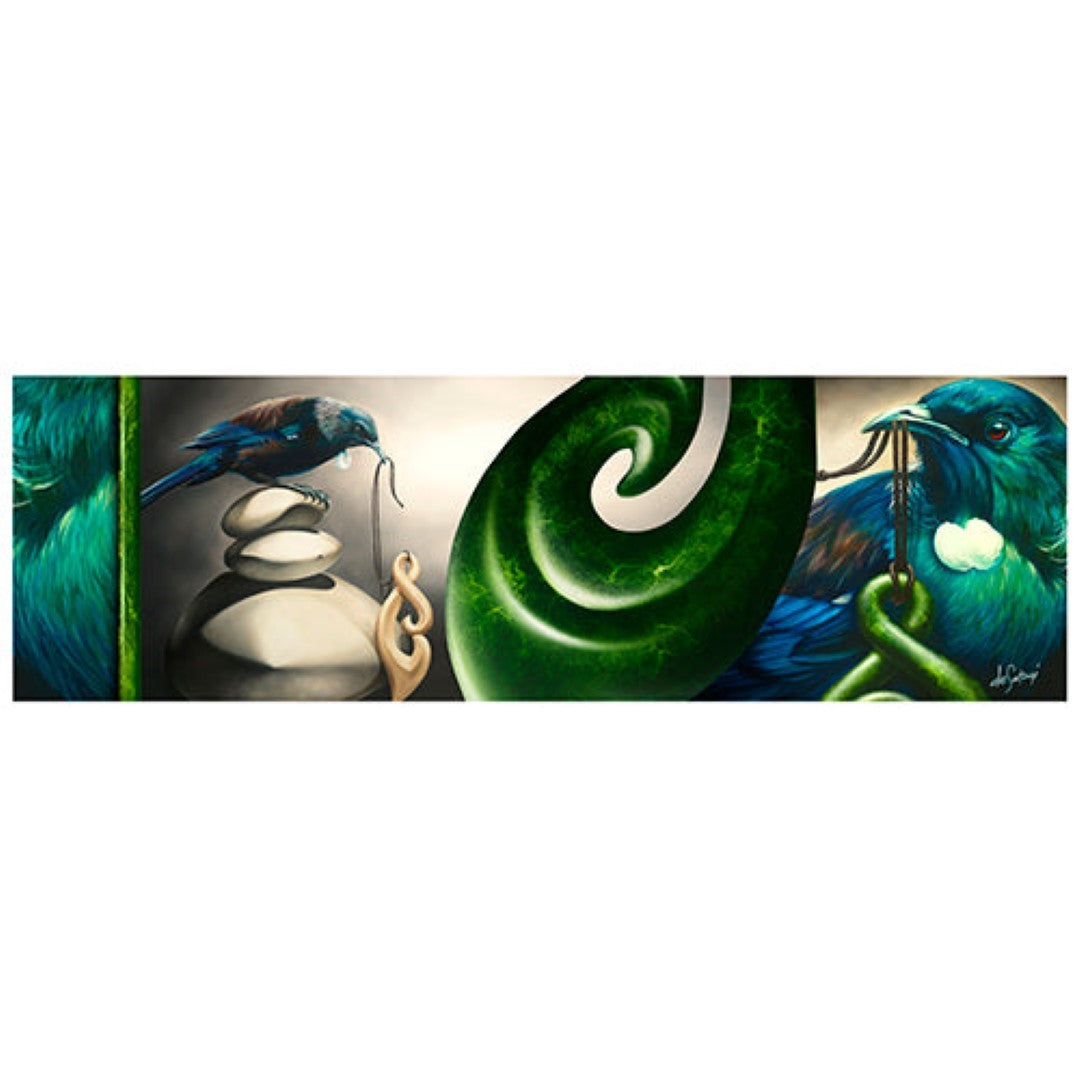 Glass Art Print - Inquisitive (18.50 60cm)