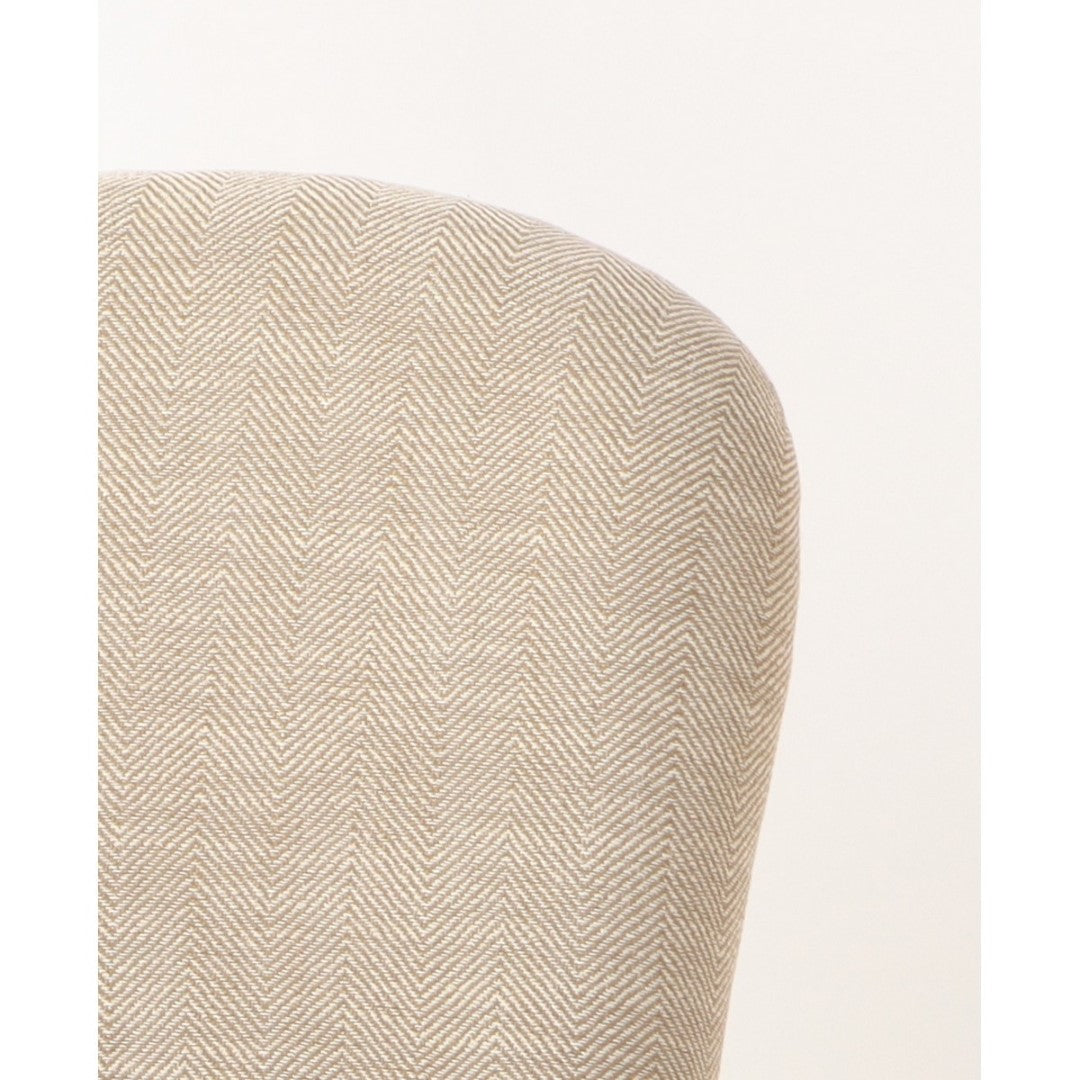 Amberley Fabric Dining Chair W/ Leather Handle & Studs