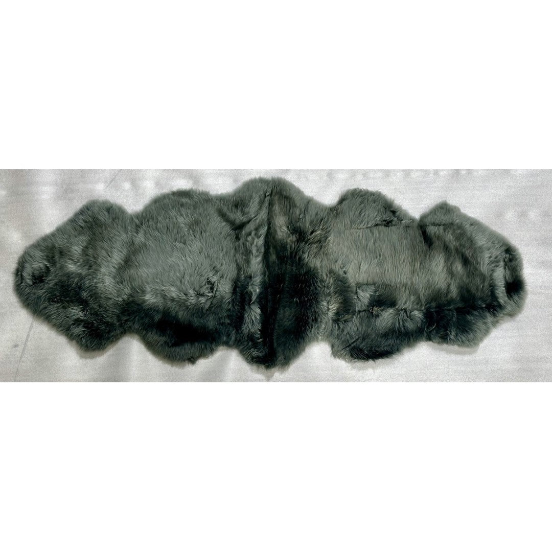 Kaikoura Long Wool Double Nz Sheepskin - Thyme (60cm X 1.8m)