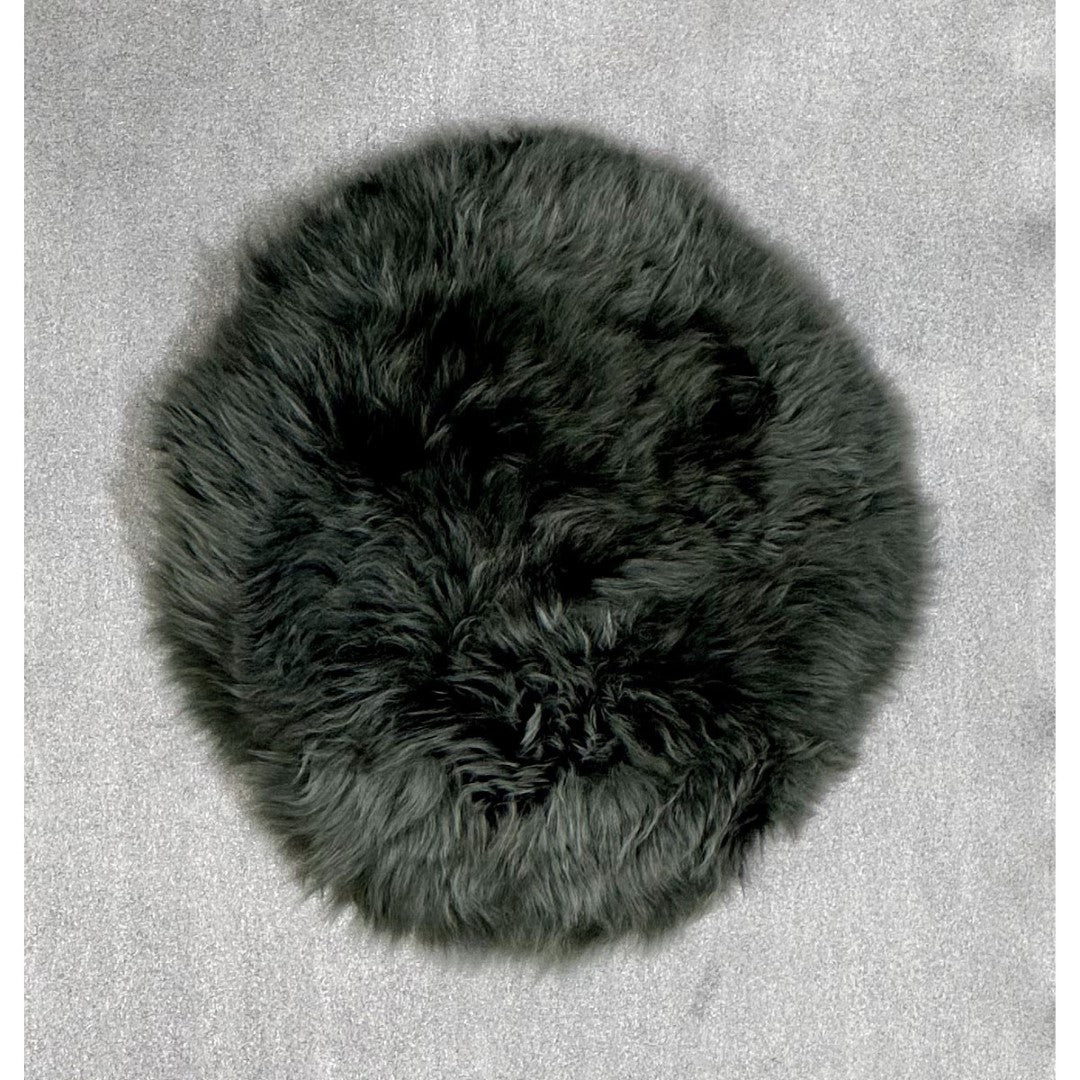 Kaikoura Long Wool Seat Pad - Thyme (34 X 34cm)