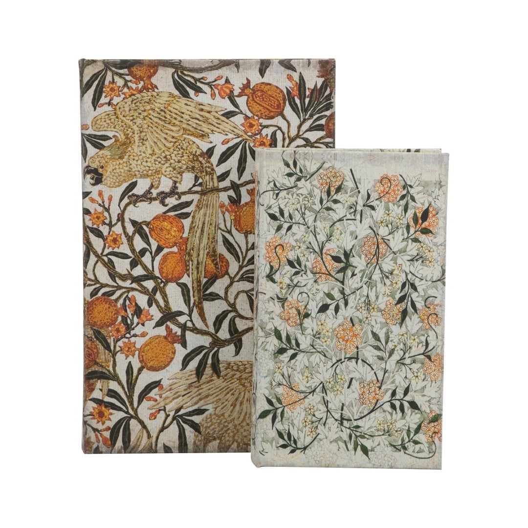 Book Box - Floral 2 Set Of 2 (18 X 7 X 27cm)