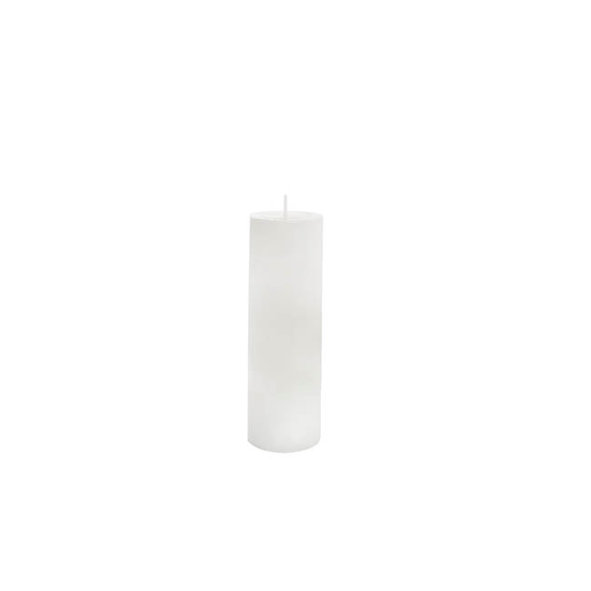 Event Flat Top Pillar Candle 14HR White Unscented