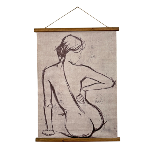 Vintage Print - Nude Silhouette 75 x 100cm (Set of 2)