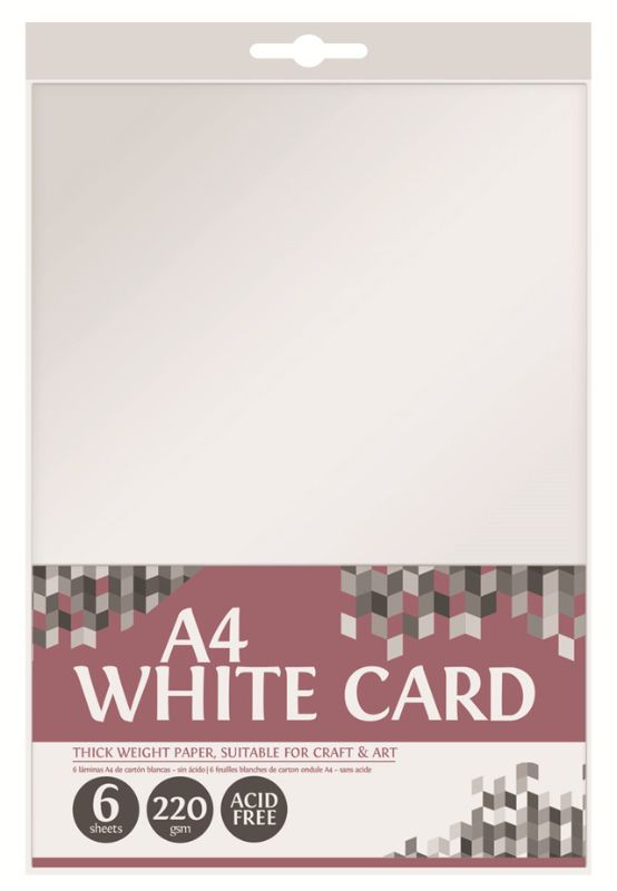 White Card - A4 220gsm (12 Packs)