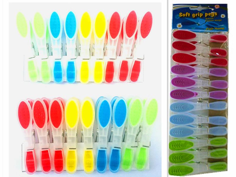 Pegs - Soft Grip Assorted (144pcs)