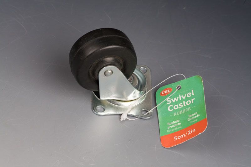 Castor Rubber Swivel - 5cm (Set Of 12)